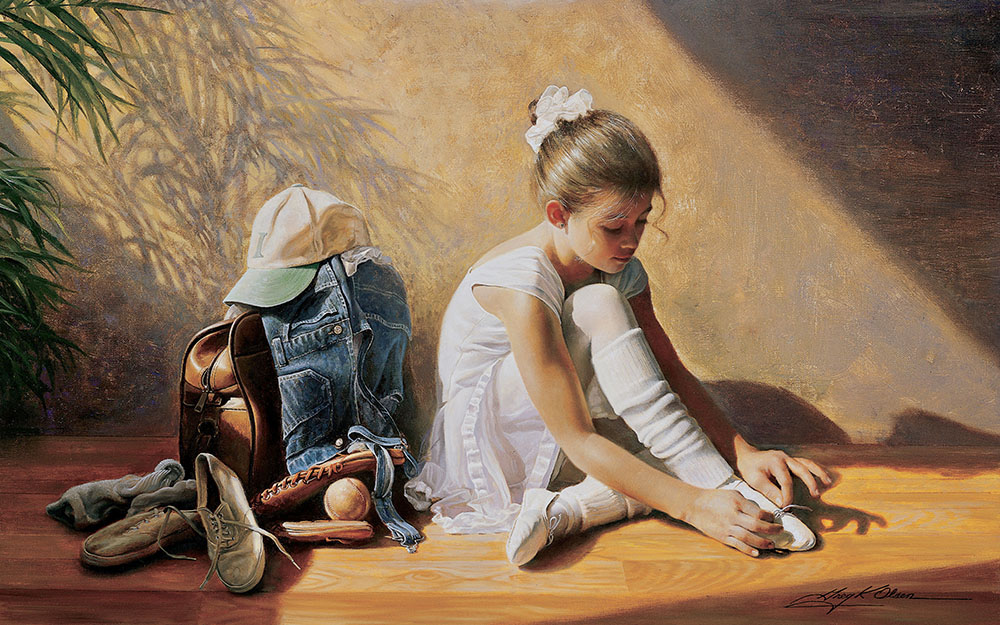 Denim to Lace by Greg Olsen