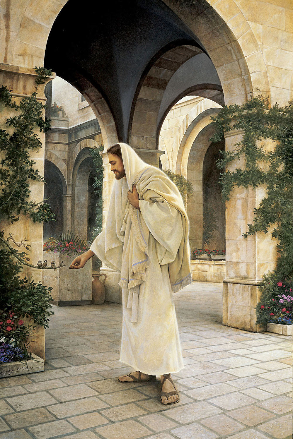 In His Constant Care by Greg Olsen