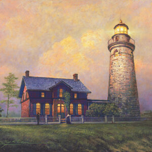 painting of light house