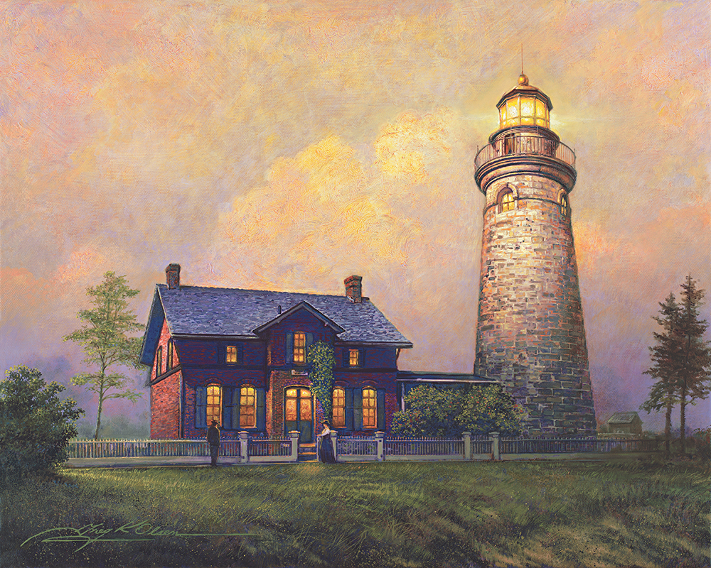 Harbor Lighthouse by Greg Olsen