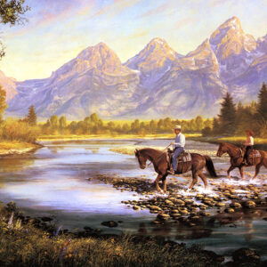 painting Mustang - Mount Scenery