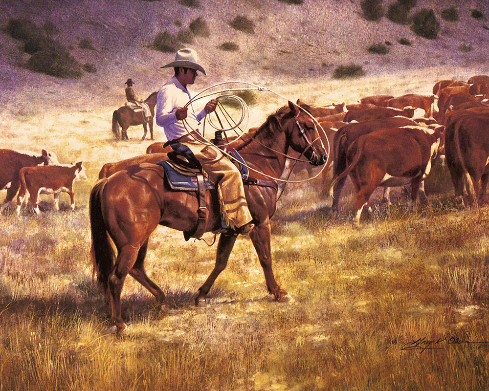 Cattle Drive by Greg Olsen