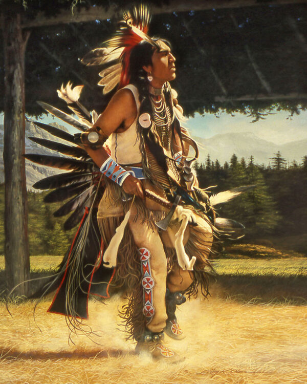 painting native american dancing