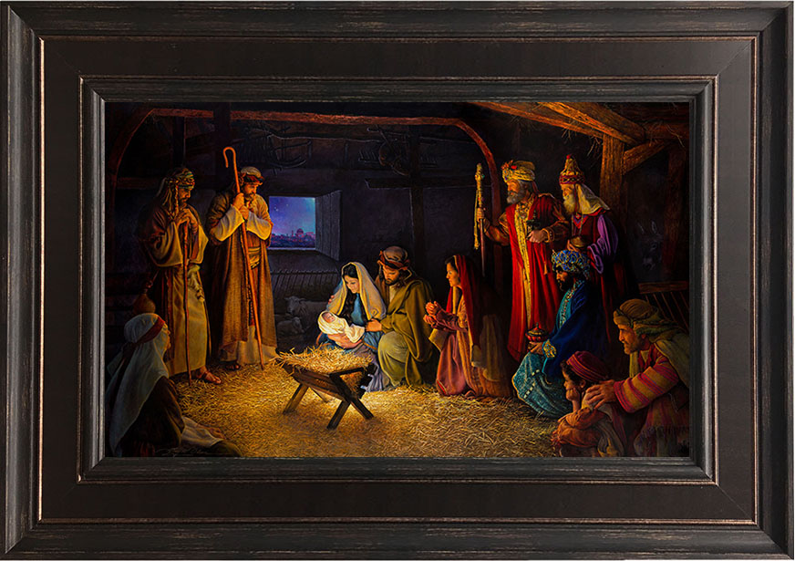 The Nativity - 22x31 Framed Art by Greg Olsen