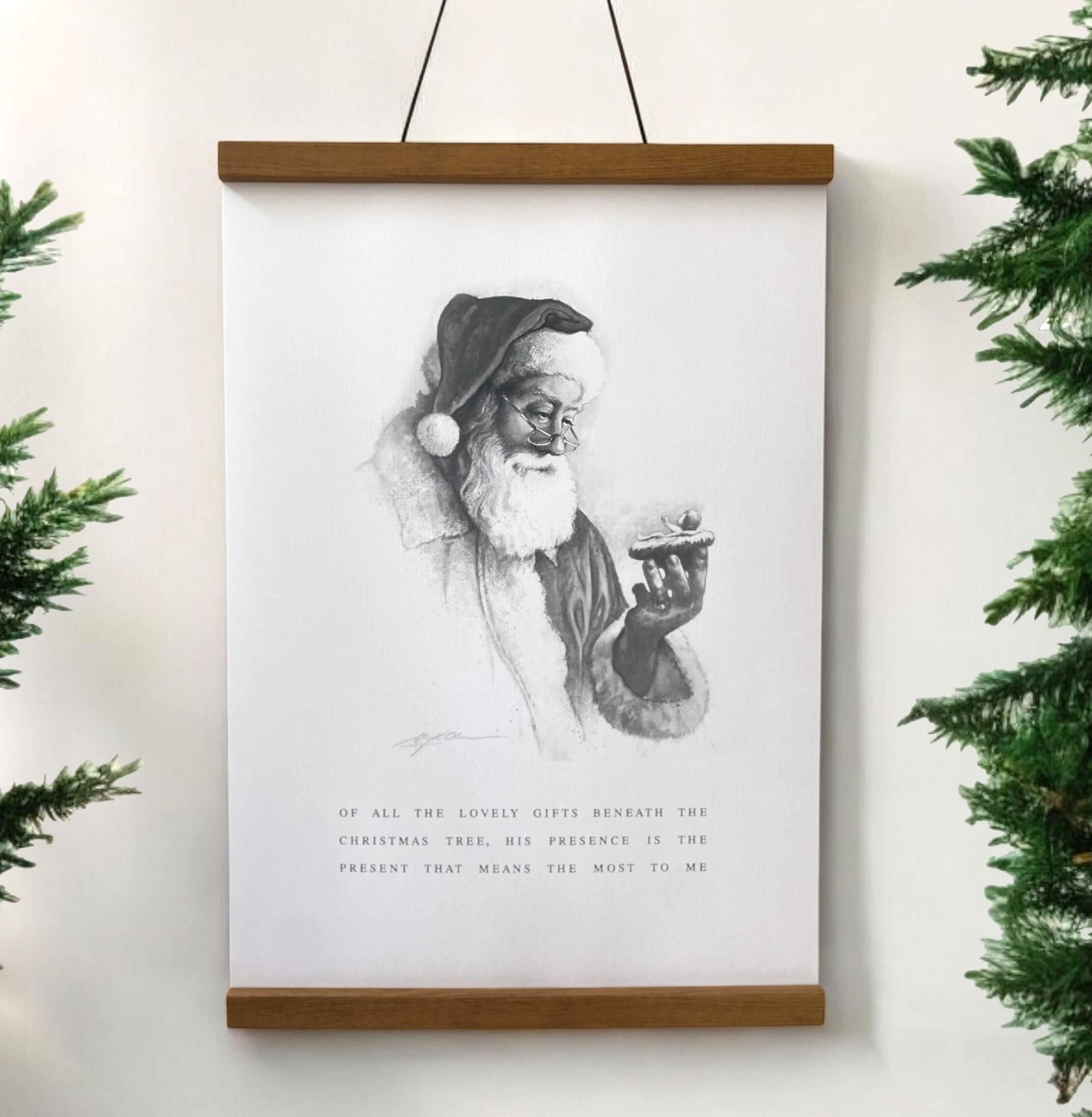 The Spirit of Christmas – 13 x 19 Print w/ Magnetic Hanger