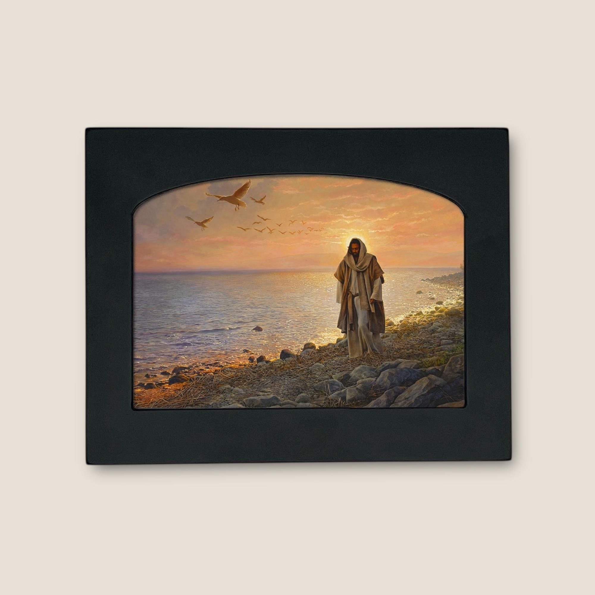 In the World Not of the World – 7 x 8.5 Black Arched Frame