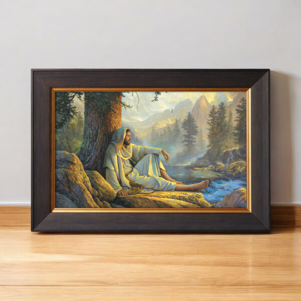 Awesome Wonder - 30x44 Dark and Gold Framed Print