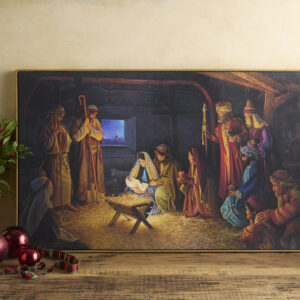 The Nativity - 18.5x30.5 Floating Framed Canvas Wrap