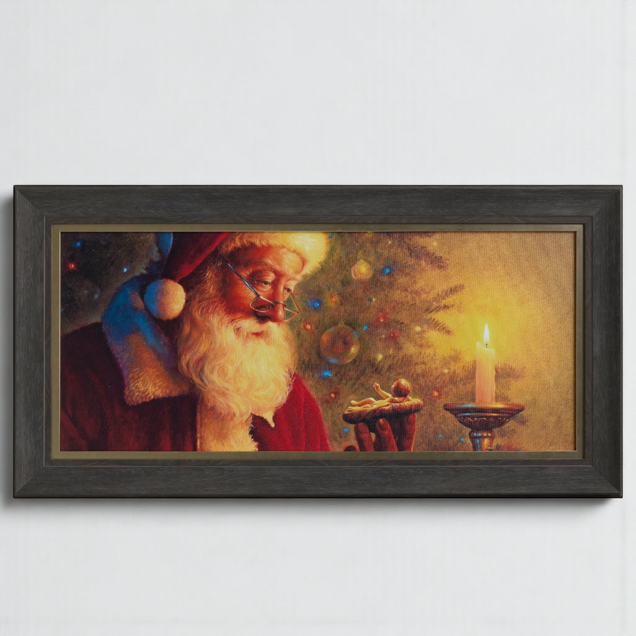The Spirit of Christmas – 18×35 Framed Canvas Print