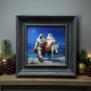 The Star of Bethlehem - Charcoal Framed Paper Print