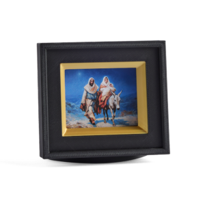 The Star of Bethlehem  - Small and Simple Framed Art - Black Frame