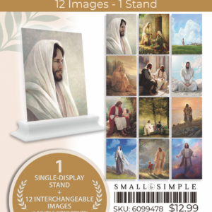 Picture Pack - Twelve 3x4 Images (6 Prints Front and Back) With Stand